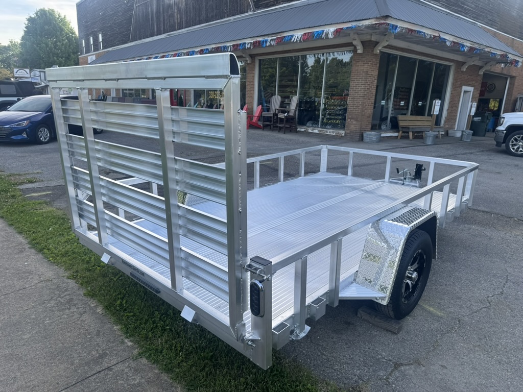 All-aluminum utility trailer ... full side view